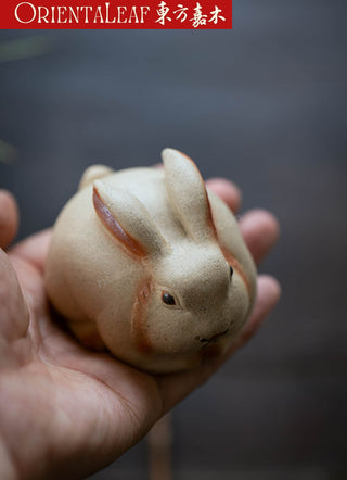 Tea Pet - Yixing Purple Clay Zodiac Rabbit Tea Ornament