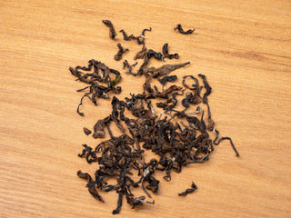 High-quality dried tea leaves texture of Yunnan Golden Empress Oolong