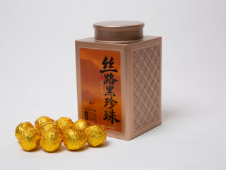 On Taoism Silk Road Black Pearl Jin Hua Raw Pu-erh Fu Tea