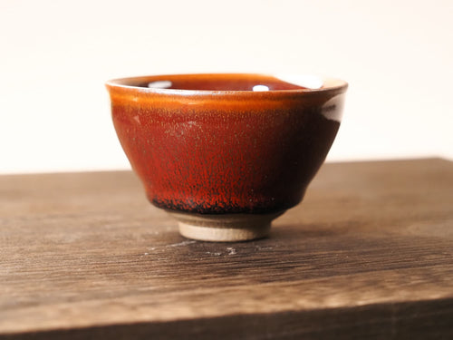 "Shu Kou" Red Hare's Fur Jianzhan Tea Bowl