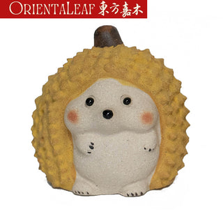 Tea Pet - Yixing Purple Clay Durian Cat Tea Pet Ornament