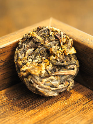 On Taoism Silk Road Black Pearl Jin Hua Raw Pu-erh Fu Tea