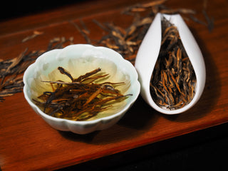 Elegant presentation set of brewed Imperial Dianhong Black Tea