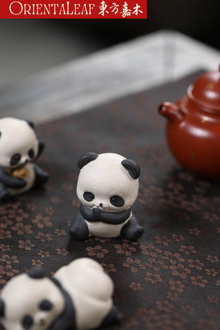 Tea Pet - Purple Clay Panda