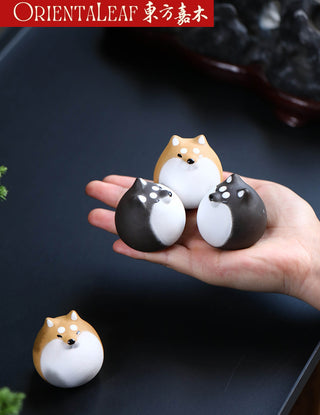 Tea Pet - Yixing Purple Clay Shiba Inu