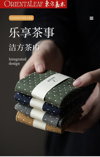 Double-layered Tea Towel - All-Cotton Gongfu Tea Accessory