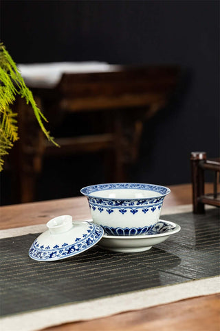 Jingdezhen Blue and White Porcelain Gaiwan