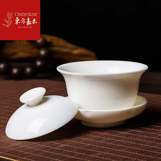 Jingdezhen Suet Jade-like Porcelain Tea Set