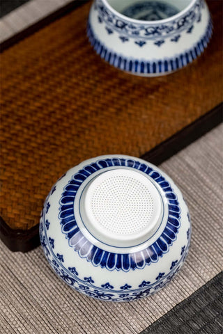 Jingdezhen Porcelain Tea Strainer - Blue and White Porcelain