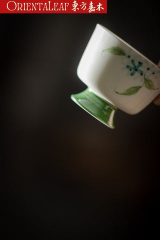 Handcrafted  Tall-footed Gongfu Tea Cup Chinese Tea Cup