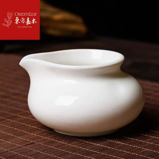 Jingdezhen Suet Jade-like Porcelain Tea Set