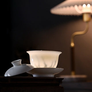 Essential Three Talent Basic White Porcelain Gaiwan