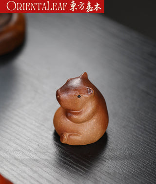 Tea Pet - Yixing Purple Clay Capybara