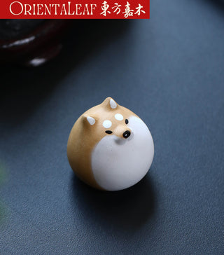 Tea Pet - Yixing Purple Clay Shiba Inu