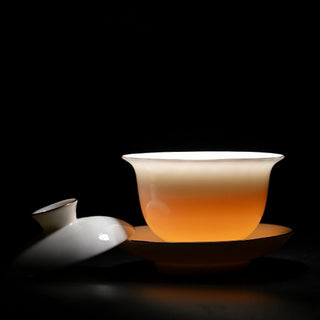 Essential Three Talent Basic White Porcelain Gaiwan