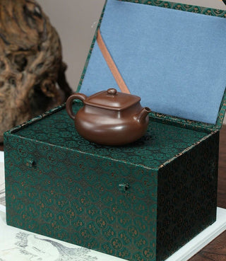 Yixing Purple Clay Teapot - Heaven Is Round and Earth Is Square