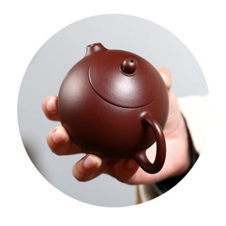 Yixing Purple Clay Teapot - Dragon Egg Pot