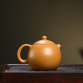 Yixing Purple Clay Teapot - Dragon Egg Pot