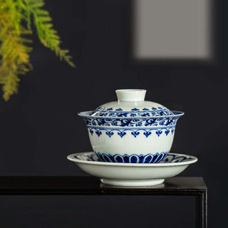 Jingdezhen Blue and White Porcelain Gaiwan