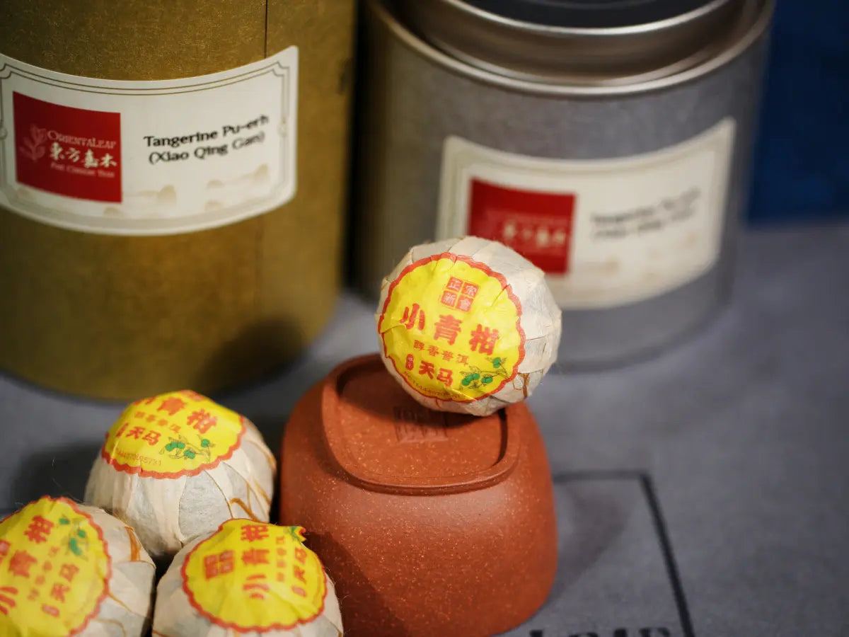 2014 Tengma Pu-erh Mini Green Tangerine