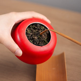 Pottery Tea Canister for Loose-leaf Tea