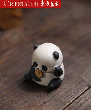 Tea Pet - Purple Clay Panda