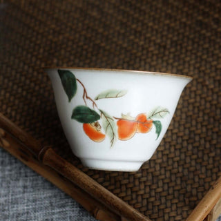 Ru Ware Gaiwan - Plant Painting Series