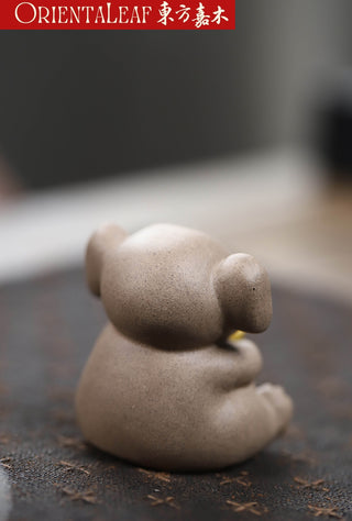 Tea Pet - Yixing Purple Clay Elephant