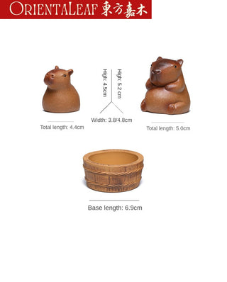 Tea Pet - Yixing Purple Clay Capybara