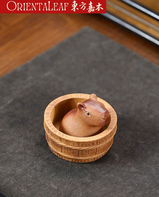 Tea Pet - Yixing Purple Clay Capybara