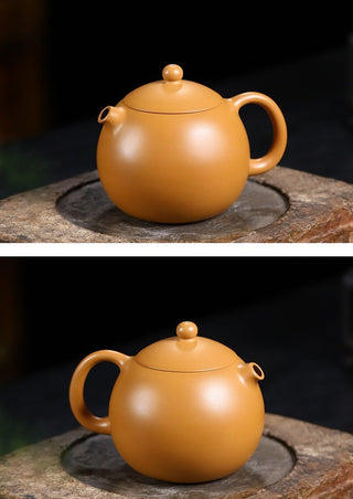 Yixing Purple Clay Teapot - Dragon Egg Pot