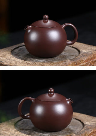 Yixing Purple Clay Teapot - Dragon Egg Pot