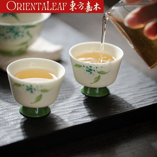 Handcrafted  Tall-footed Gongfu Tea Cup Chinese Tea Cup