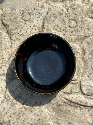 Yaozhou Kiln Tortoiseshell Black Porcelain Tea Cup 耀州窑 玳瑁