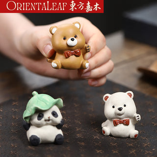 Tea Pet - Yixing Purple Panda Tea Pet & Incense Holder