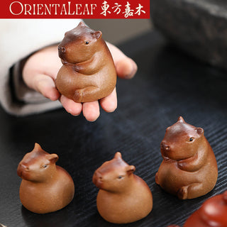 Tea Pet - Yixing Purple Clay Capybara