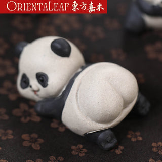 Tea Pet - Purple Clay Panda