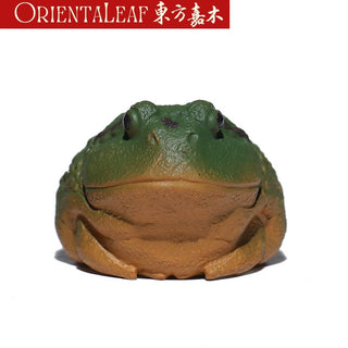 Tea Pet - Yixing Purple Clay Tea Pet Golden Toad Frog