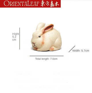 Tea Pet - Yixing Purple Clay Zodiac Rabbit Tea Ornament