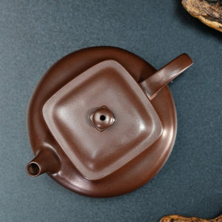 Yixing Purple Clay Teapot - Heaven Is Round and Earth Is Square