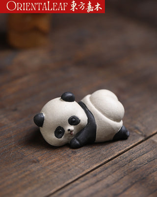 Tea Pet - Purple Clay Panda