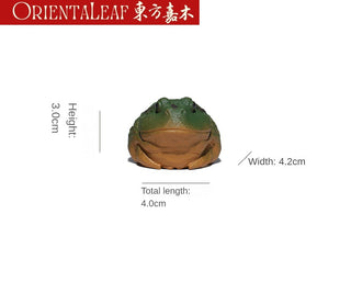 Tea Pet - Yixing Purple Clay Tea Pet Golden Toad Frog