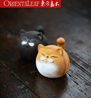 Tea Pet - Yixing Purple Clay Cat