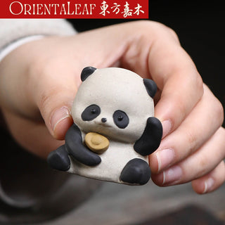 Tea Pet - Purple Clay Panda