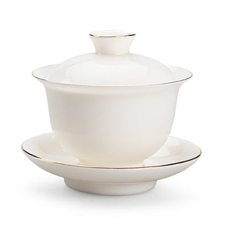 Essential Three Talent Basic White Porcelain Gaiwan