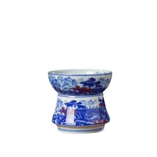 Jingdezhen Porcelain Tea Strainer - A Tranquil and Scenic Stream