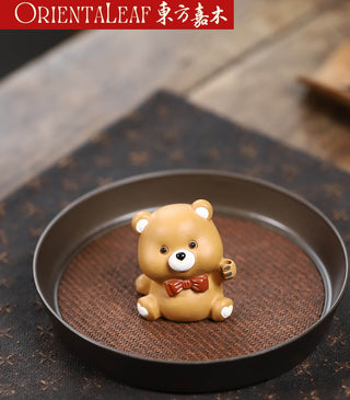 Tea Pet - Yixing Purple Panda Tea Pet & Incense Holder