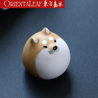 Tea Pet - Yixing Purple Clay Shiba Inu