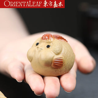 Tea Pet - Yixing Purple Clay Goldfish