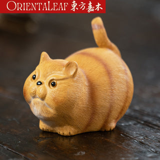 Tea Pet - Yixing Purple Clay Cat